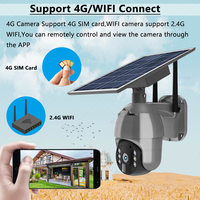 ZAOMIYOS marka 4G karta SIM WIFI bateria słoneczna kamera PTZ 1080P zewnętrzna wodoodporna czujka ruchu PIR P2P kamera telewizji przemysłowej 3